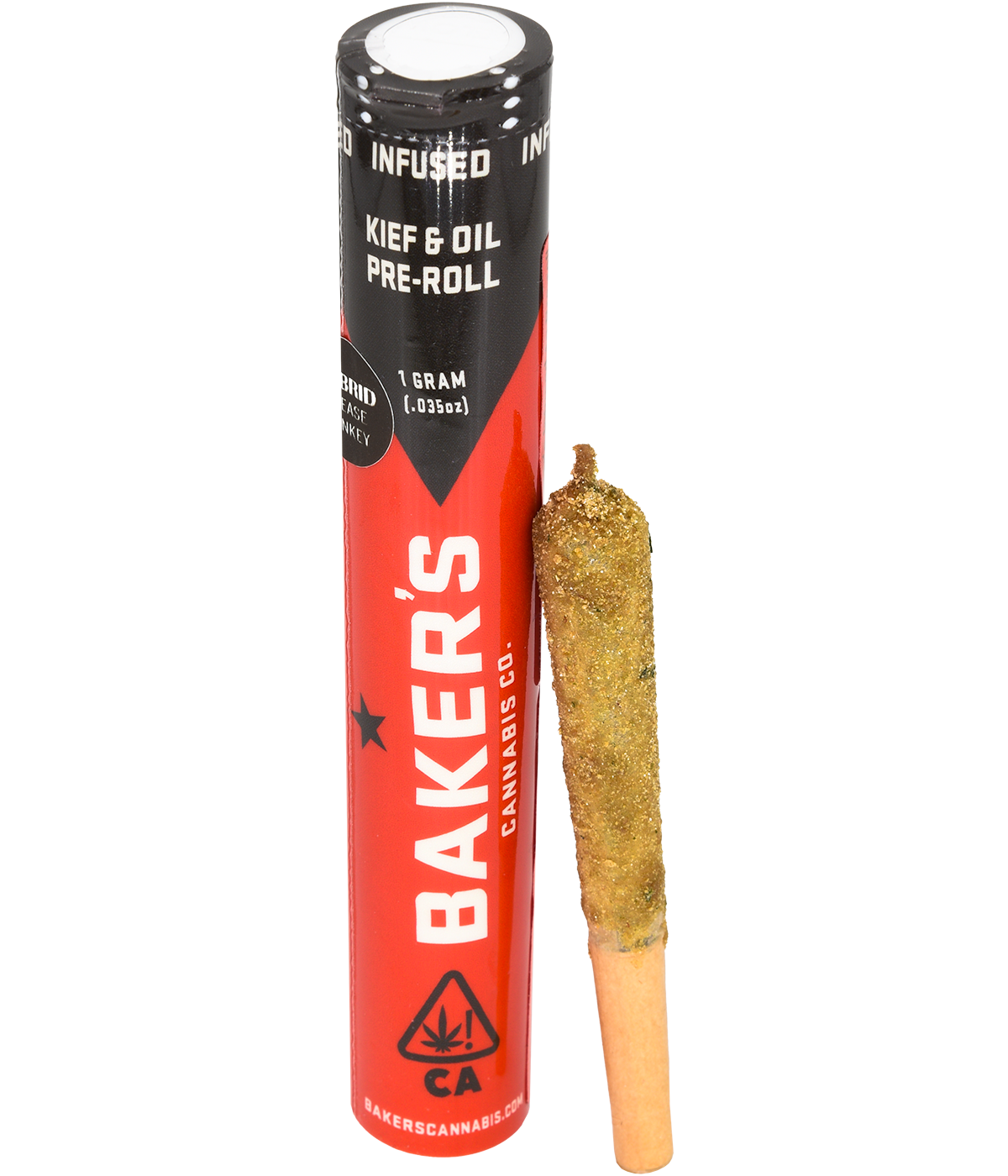 Baker's Grease Monkey Infused Prerolls Nugg Club