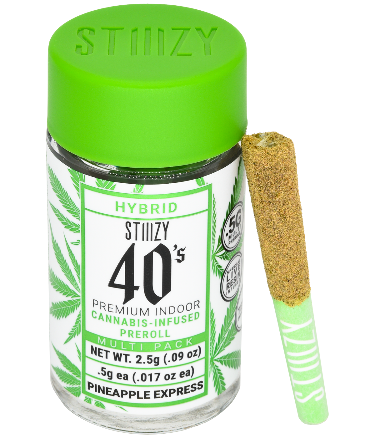 Stiiizy Pineapple Express Infused 5 Pack Prerolls Nugg Club