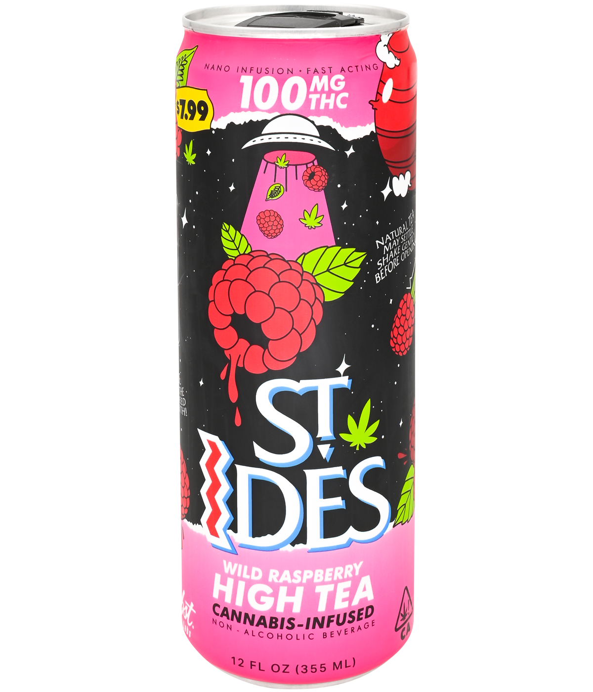 ST IDES Wild Raspberry High Tea 12oz Edibles Nugg Club