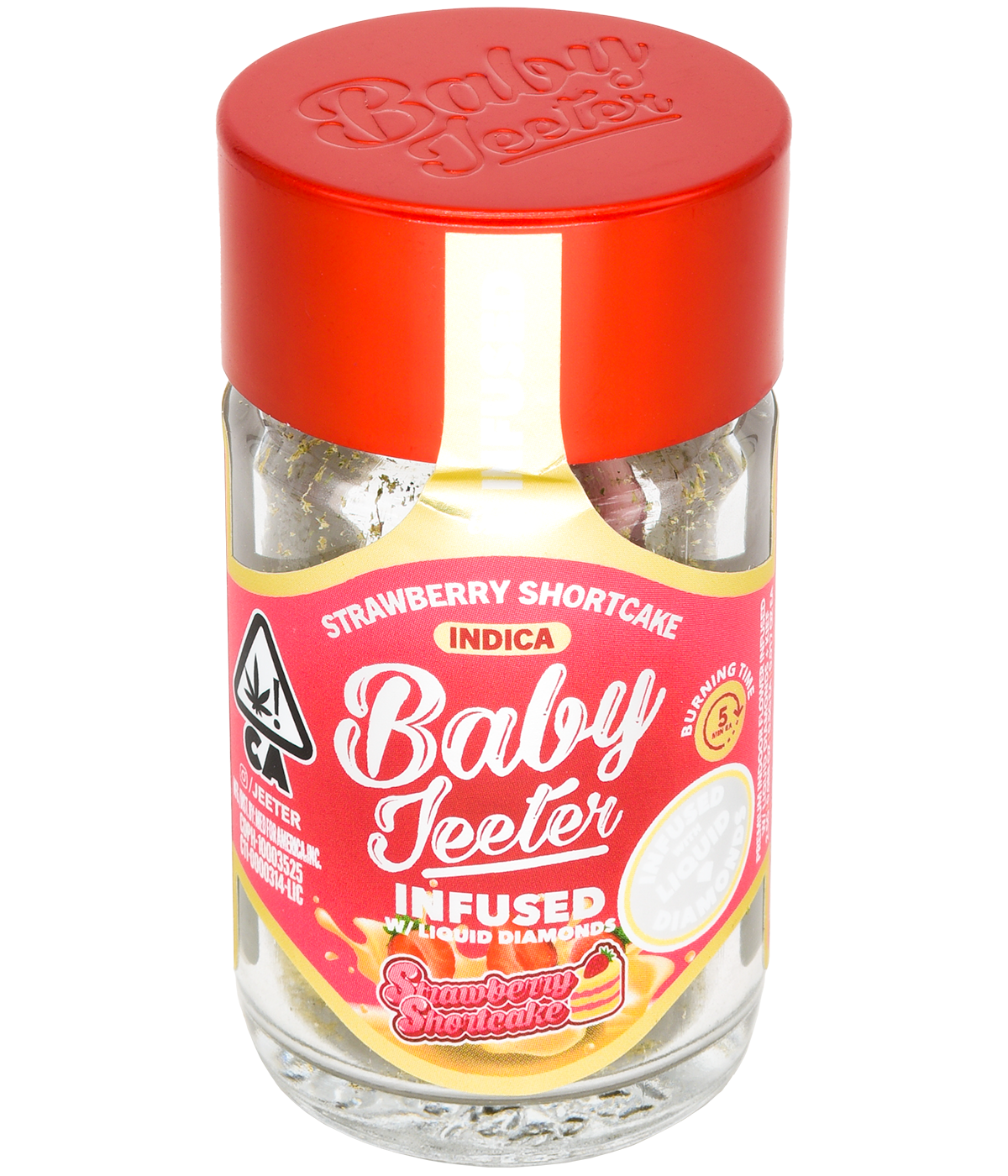 Jeeter Strawberry Shortcake Baby Jeeter Infused 5 Pack Prerolls Nugg Club