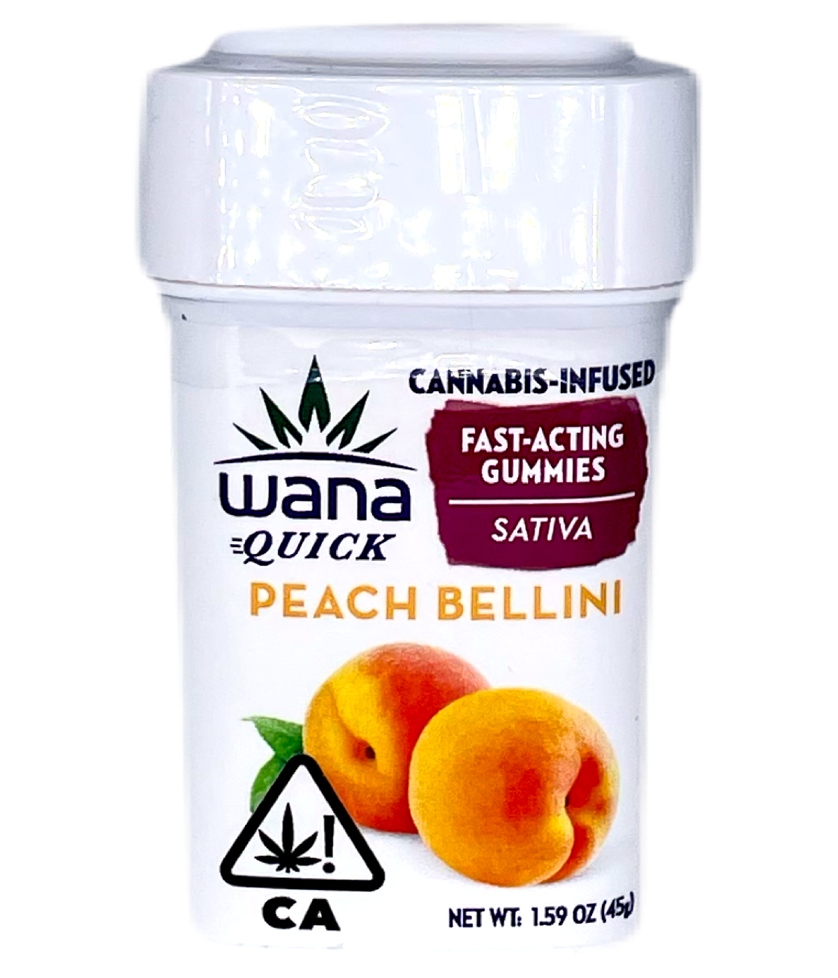 Wana Peach Bellini Quicks Edibles Nugg Club