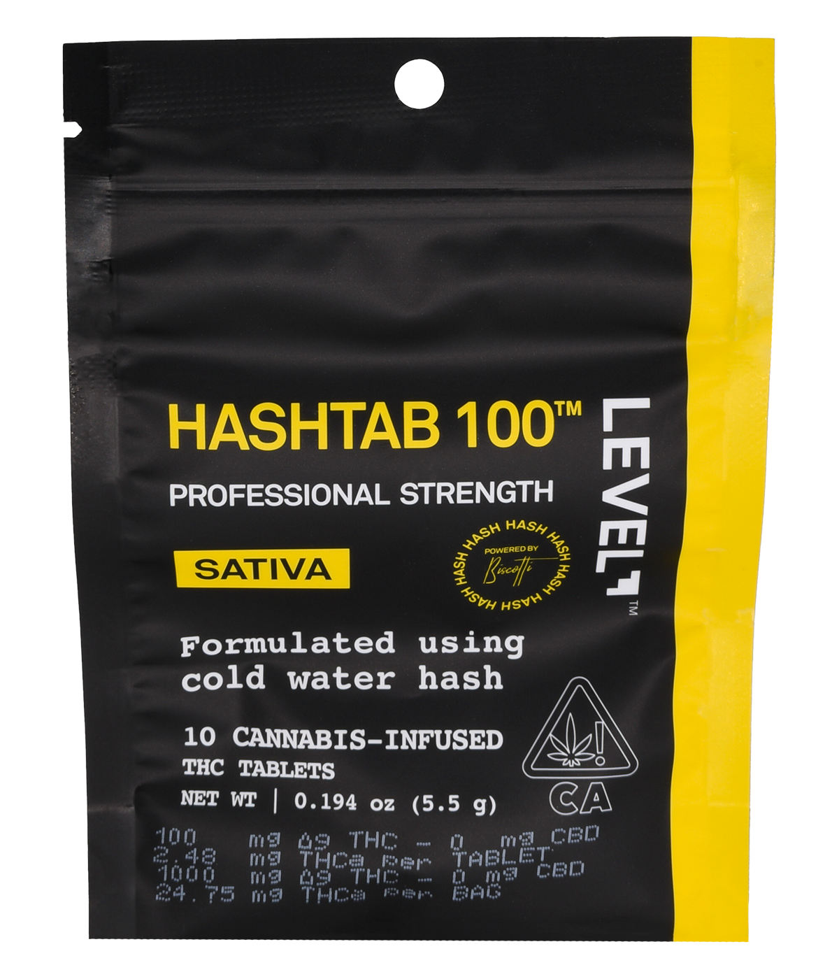 Level Sativa Hashtab 100 Edibles Nugg Club