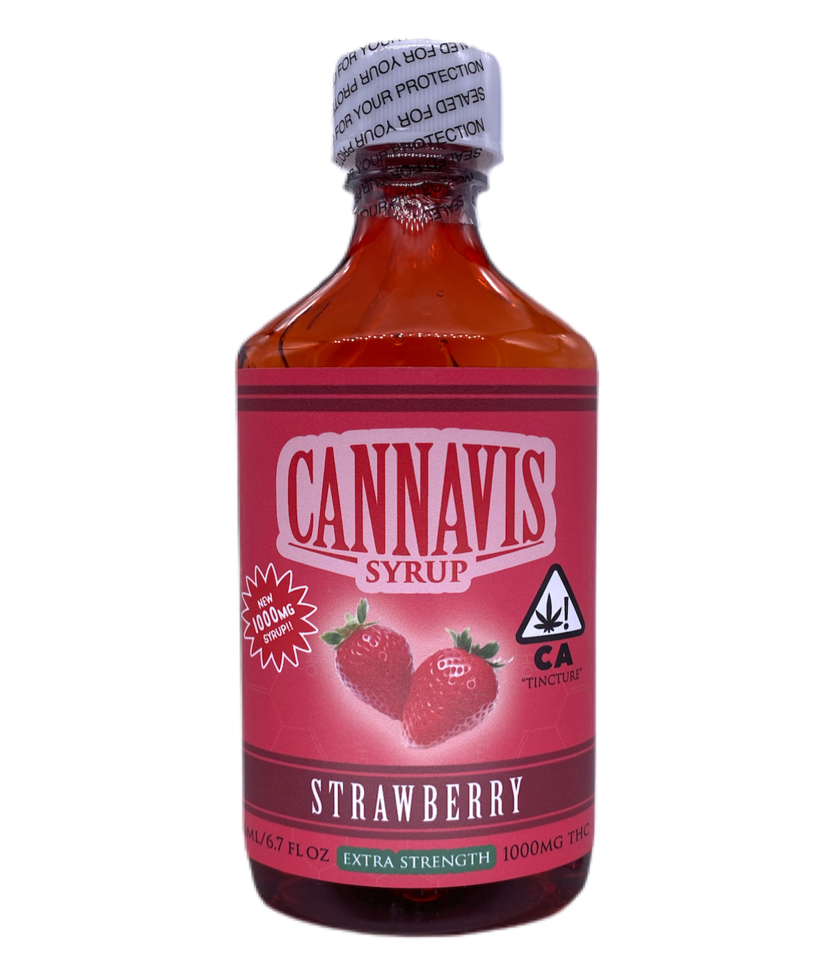 Cannavis Strawberry Syrup Tincture Nugg Club