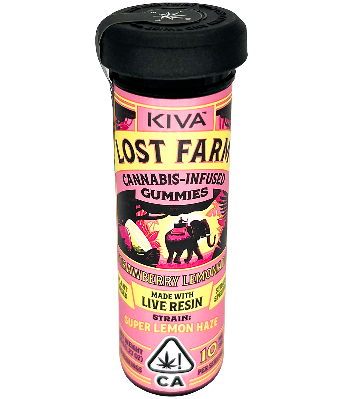 Kiva Strawberry Lemonade Super Lemon Haze Lost Farm Edibles Nugg Club