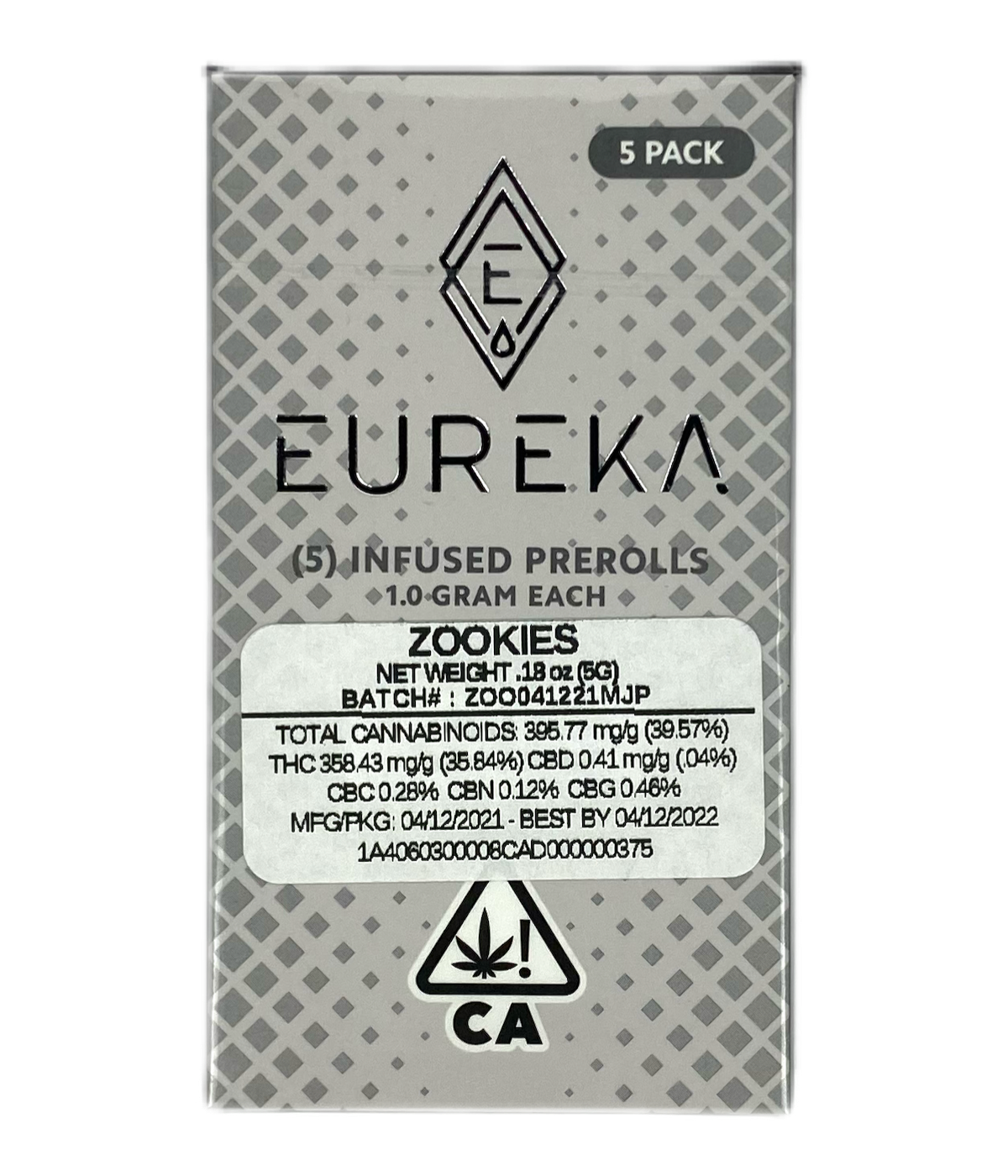 Eureka Zookies (5 pack) Prerolls Nugg Club